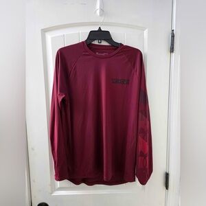 Under Armour Men's Burgundy Long Sleeve Tee
